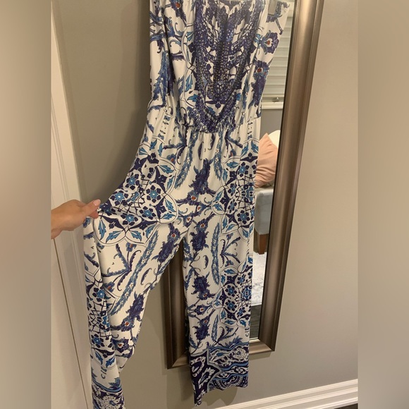 Paisley print strapless jumpsuit - Picture 3 of 6